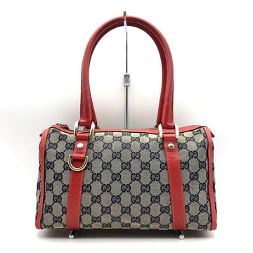 GUCCI Shoulder Bag Tote Red GG Canvas Ladies 130942