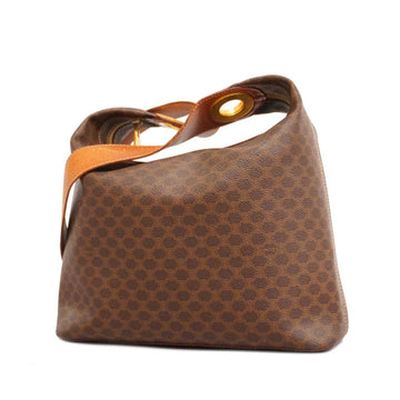 CELINE shoulder bag macadam brown ladies