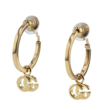 Gucci Earrings GG Running Hoop K18 Yellow Gold Ladies GUCCI