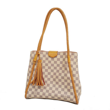 LOUIS VUITTON Tote Bag Damier Azur Propriano N44027 White Rose Ballerine Women's