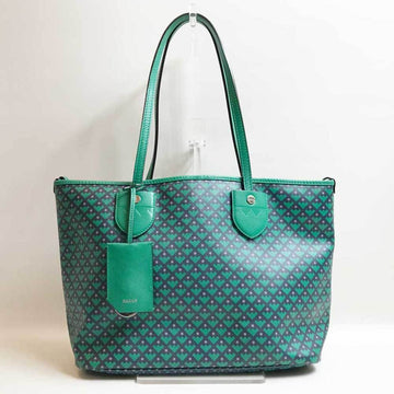 BALLY Tote Bag Bernina PVC x Leather Green