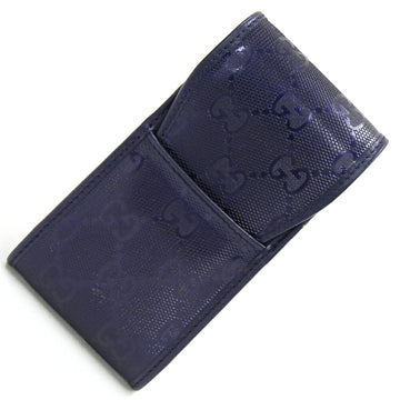 GUCCI Cigarette Case GG Imprime 181716 Purple PVC Leather Men's Women's