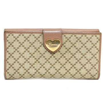Gucci long wallet Diamante Brown Ladies