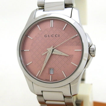 GUCCI G Timeless ladies watch pink dial quartz