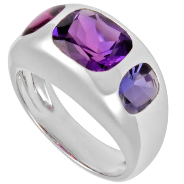 Chanel baroque collection amethyst ring K18WG #16