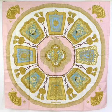 HERMES Scarf Carre 90 Silk Pink/Multicolor Women's