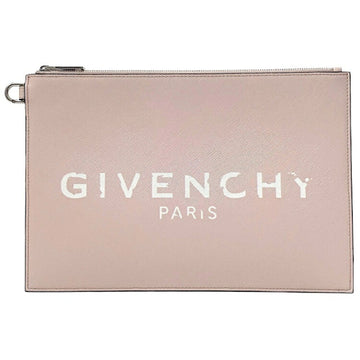 GIVENCHY clutch bag pink white BB607VB0T0 650 PVC leather  pouch ladies print