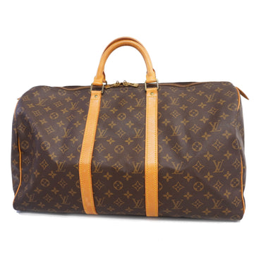 LOUIS VUITTONAuth  Monogram Keepol 50 M41426 Men,Women,Unisex Boston Bag