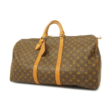 LOUIS VUITTONAuth  Monogram Keepol 55 M41424 Men,Women,Unisex Boston Bag