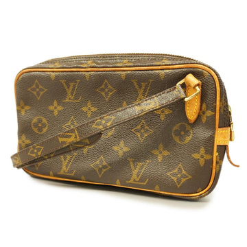 LOUIS VUITTON Shoulder Bag Monogram Pochette Marly Bandouliere M51828 Brown Ladies