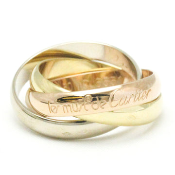 CARTIER Trinity Pink Gold [18K],White Gold [18K],Yellow Gold [18K] Fashion No Stone Band Ring Gold