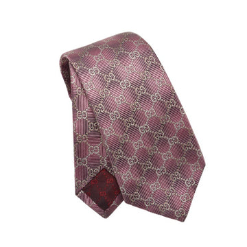 GUCCI GG pattern tie 408869 pink silk men's