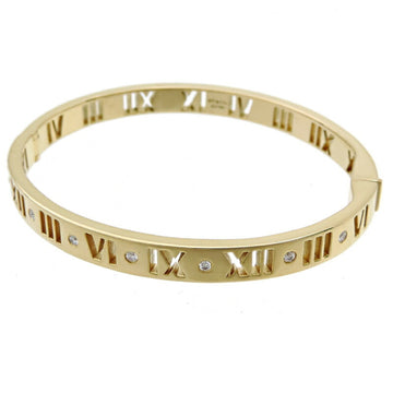 TIFFANY Pierced Atlas Diamond Women's/Men's Bracelet 750 Yellow Gold