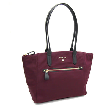 MICHAEL KORS Tote Bag Kelsey Medium 30F7GO2T2C Red Purple Nylon Leather Ladies