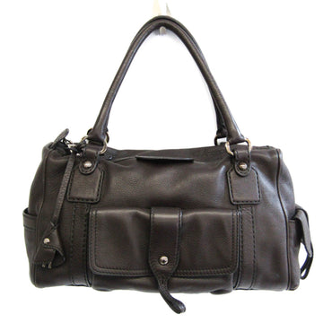 TOD'S Women's Leather Handbag Dark Brown