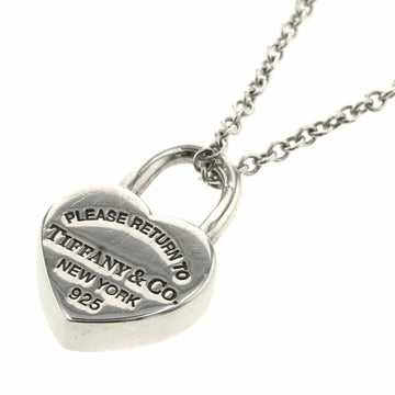 TIFFANY Necklace Return to Heart Lock Padlock Silver 925 Ladies &Co.