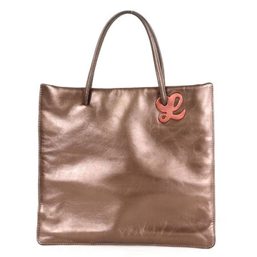 Loewe handbag tote bag leather bronze ladies