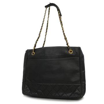 Chanel Matelasse Chain Tote Women's Leather Shoulder Bag,Tote Bag Black