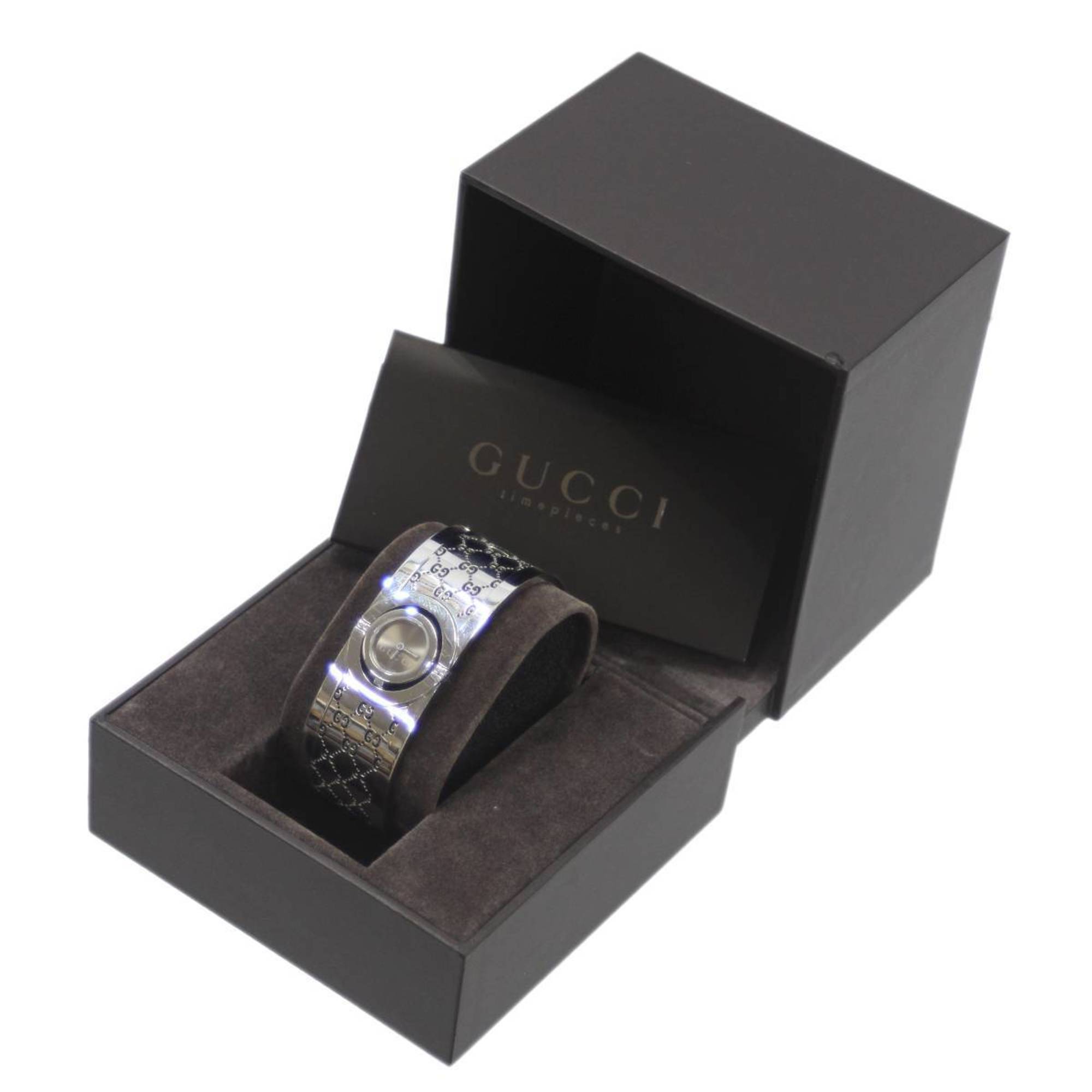 Gucci twirl stainless hot sale steel watch