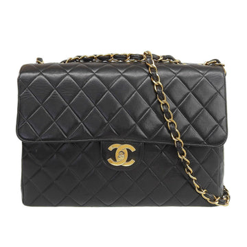 Chanel Bag Matrasse 30 Women's Shoulder Lambskin Black