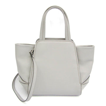 TOD'S Women's Leather Handbag,Shoulder Bag Light Gray