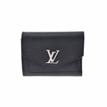 Louis Vuitton Portefeuille My Lock Me Noir M62947 Men's Calf Bifold Wallet