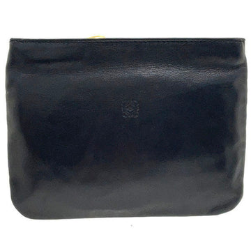 LOEWE pouch anagram multi leather black