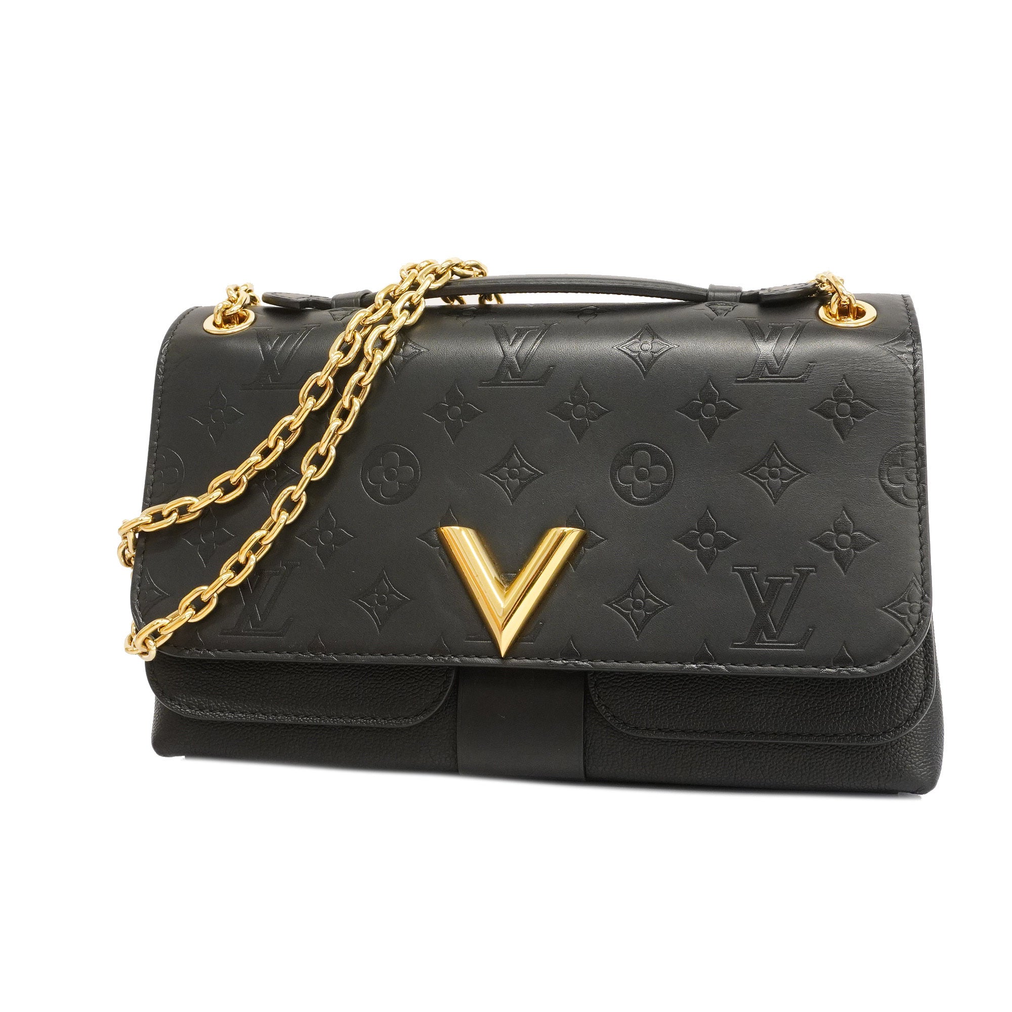 LOUIS VUITTONAuth Monogram Verry Chain M42899 Women's Shoulder Bag Noi