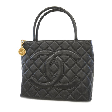 Chanel Reprint Tote Women's Caviar Leather Handbag,Tote Bag Black