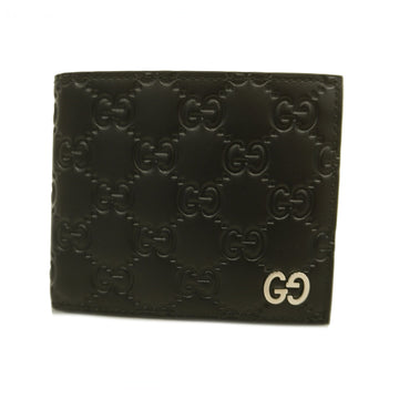 GUCCIAuth ssima Bi-fold Wallet 473922 Men's Black