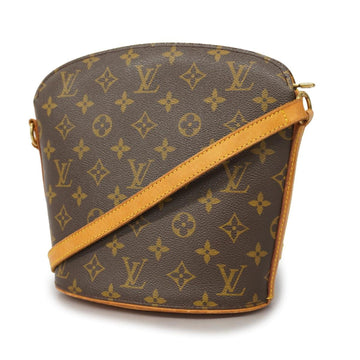 LOUIS VUITTON Shoulder Bag Monogram M51290 Drouot Brown Ladies