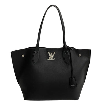 LOUIS VUITTON Monogram Logo Rock Me Go Leather Genuine Tote Bag Handbag Black 306-3