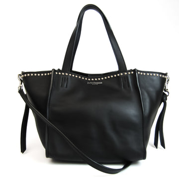 J&M DAVIDSON BELLE MINI WITH STUDS Women's Leather Tote Bag Black