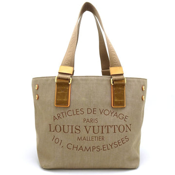 LOUIS VUITTON Hippo PM M94144 Tote Bag Plan Soleil Khaki Beige 350704