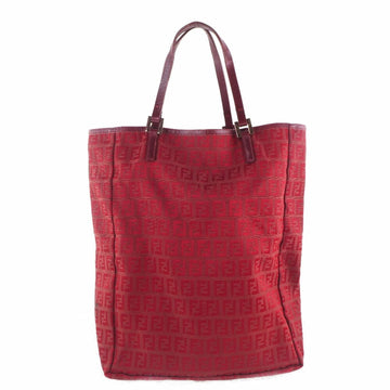 Fendi Zucca Pattern 8BH006019 Leather Red Ladies Tote Bag