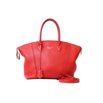 Louis Vuitton Handbag Lockit MM Parnacea M94595 Fran Boise Red Ladies Leather