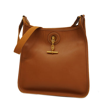 HERMESAuth  Vespa Vespa PM B Stamp Women's Courchevel Leather Shoulder Bag