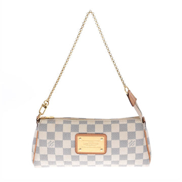 Louis Vuitton Damier Azul Eva White N55214 Ladies Canvas Shoulder Bag