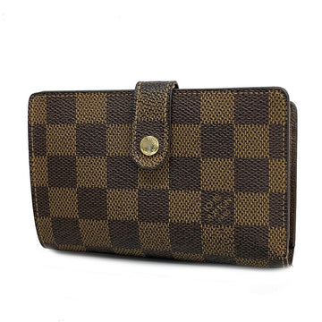 LOUIS VUITTON Wallet Damier Portefeuil Viennois N61674 Ebene Men's Women's