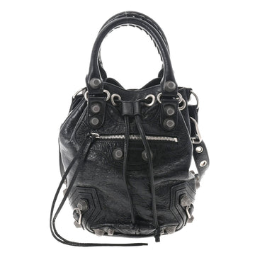 BALENCIAGA Lucagol XS baguette bag black 702432 ladies leather