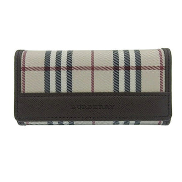 BURBERRY Canvas Nova Check 5 Row Key Case - Beige/Brown