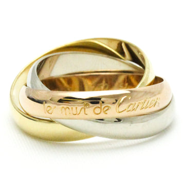 CARTIER Trinity Pink Gold [18K],White Gold [18K],Yellow Gold [18K] Fashion No Stone Band Ring Gold