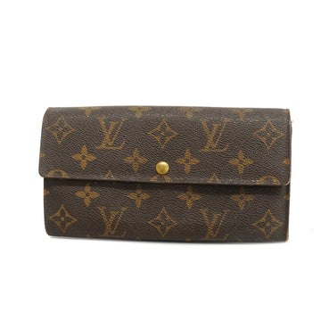 LOUIS VUITTONAuth  Monogram PortoMoneCredit M61726 Men,Women,Unisex Long Wallet