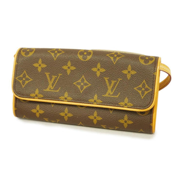 LOUIS VUITTON Shoulder Bag Monogram Pochette Twin PM M51854 Brown Ladies