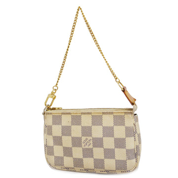 LOUIS VUITTONAuth  Damier Azur Mini Pochette Accessory N58010 Women's Pouch