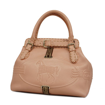 FENDIAuth  Selleria Handbag Women's Leather Handbag Pink
