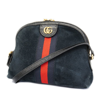 GUCCIAuth  Ophidia Shoulder Bag 499621 Women's Suede Navy