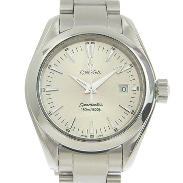 OMEGA Seamaster watch Aqua Terra 2577.30 stainless steel silver quartz analog display ladies dial