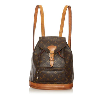 Louis Vuitton Monogram Mini Montsuri Rucksack Backpack M51137 Brown PVC Leather Ladies LOUIS VUITTON