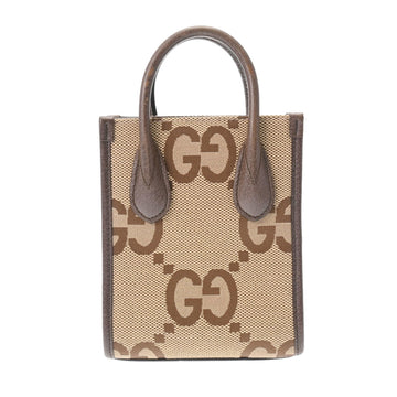 GUCCI Tote Bag Jumbo GG Beige 699406 Women's Supreme Canvas Handbag